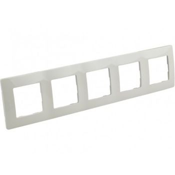 Placa 5 Elementos Blanco Legrand Niloé 665005