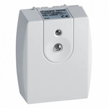 Interruptor Crepuscular De Pared 2-2000 Lux Ip55 1-20s Hager Ee702