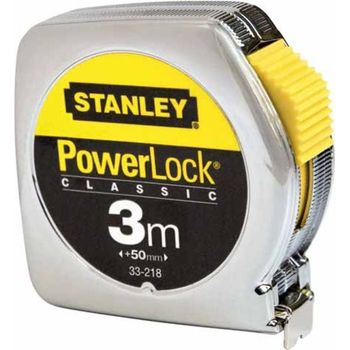 Flexómetro Stanley Powerlock Classic Caja Metálica 3m X 12,7mm