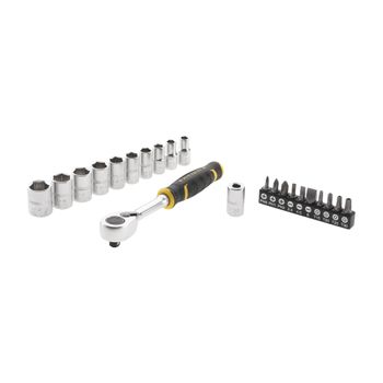 Stanley Juego De Carraca 1/4" 120 Dientes + Puntas