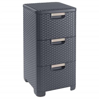 Cajonera Style Gris Antracita 3x14 L Curver