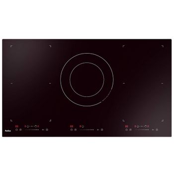 placa de inducción 58cm 3 fuegos 5500w negra - aim3530 - amica 