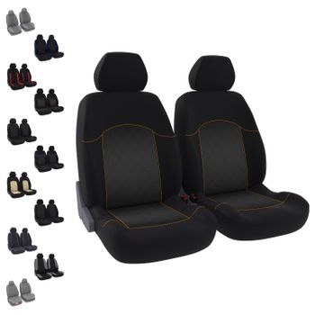 Upgrade4cars Fundas Asientos Coche Universales Roja Negro para Delanteros y  Traseros, Funda de Asiento Coches