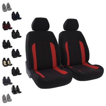 Primematik - Fundas De Asiento Coche Rojas. Cubiertas Protectoras