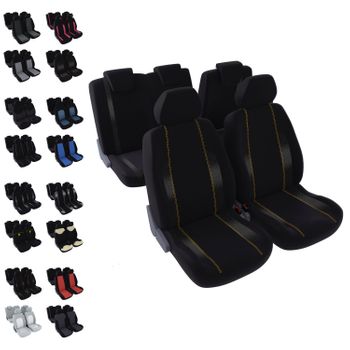 Funda Asiento Del Coche Universal 1 Pieza Antideslizante Ergonómico Negro Y  Gris con Ofertas en Carrefour