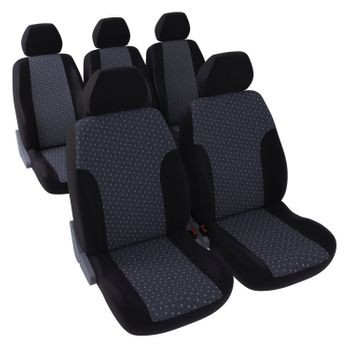 Funda Asiento Del Coche Universal 1 Pieza Antideslizante Ergonómico Negro Y  Gris con Ofertas en Carrefour