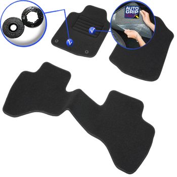 Alfombrillas Para Coche - A Medida Para Peugeot 107 Y Citroen C1 Y Toyota Aygo (06/2005 Hasta 04/2014) - 3 Uds