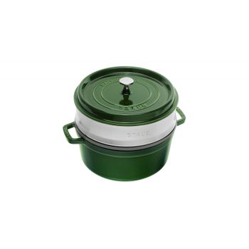 Staub Cocotte Con Vaporera De Hierro Fundido 26cm