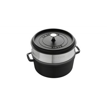 Staub Cocotte Con Vaporera De Hierro Fundido 26cm