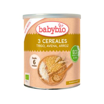 Papilla 3 Cereales, 220g. Babybio