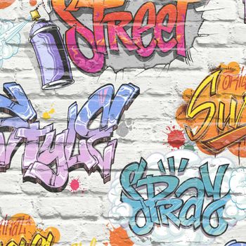 Papel De Pared Diseño Graffiti Multicolor L179-05 Dutch Wallcoverings