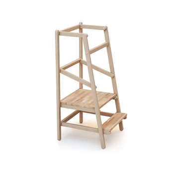 Torre De Observación/aprendizaje Para Niños En Madera Haya Cruda - Webaby