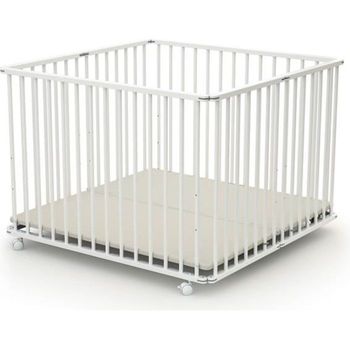 Parque Grande Para Bebe Plegable Blanco Y Gris Webaby con Ofertas en  Carrefour