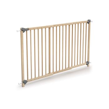 Puerta Extensible Para Bebés En Madera Haya Barnizada 150 Cm - Webaby