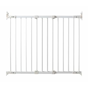 Puerta Seguridad Bebé Extensibles (0 a 150 cm) Barrera Seguridad Niños y  Perros, Vallas de Seguridad para Pasillos (Gris)