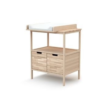 Mueble Cambiador De Madera Haya Bruto  - At4