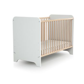 Cuna Carrousel En Madera Blanco Y Haya 60 X 120 Cm - At4