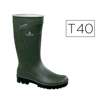 Bota Deltaplus De Seguridad Jouca Pvc Verde Suela De Tacos Talla 40