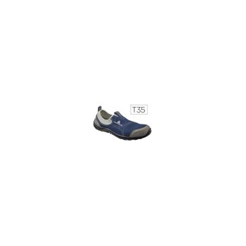 Zapatos De Seguridad Deltaplus De Poliester Y Algodon Con Plantilla Y Puntera - Color Azul Marino Talla 35