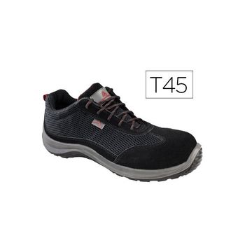 Zapatos De Seguridad Deltaplus Asti Piel De Serraje Afelpado Suela De Composite Negro Talla 45