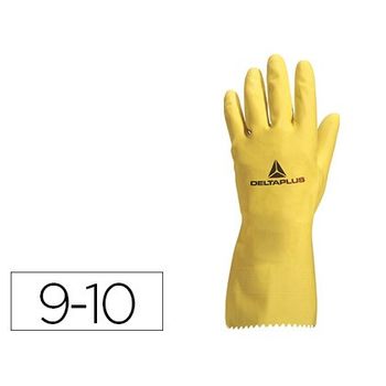 Guantes Deltaplus De Nitrilo Desechable Negro Caja De 100 Unidades Talla 9-10