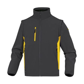 Chaqueta Softshell Gris / Amarillo T / Xl