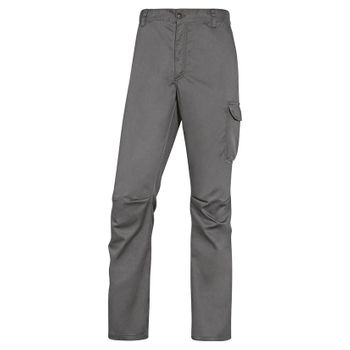 Pantalon Gris/negro Multibolsillo T/m