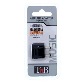 Adaptador De Audio T'nb Para Avión - Auriculares Estéreo Y Auriculares - 2x Mono Jack - Ne