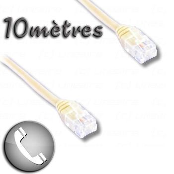 Cable Adsl Rj11 Macho / Rj11 Macho De 10 M