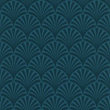 Couleurs & Matières Papel Pintado 20's Pattern Artdeco Azul Noordwand