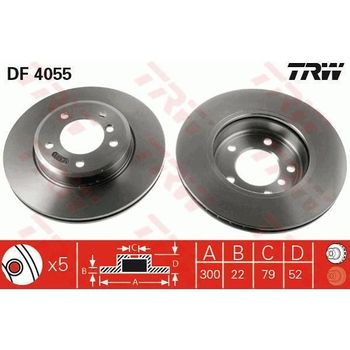 2 Discos De Freno Df4055