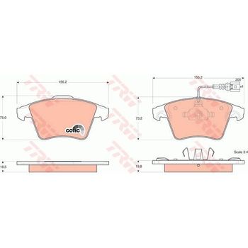 4 De Freno Plqtte + Tu Gdb1555