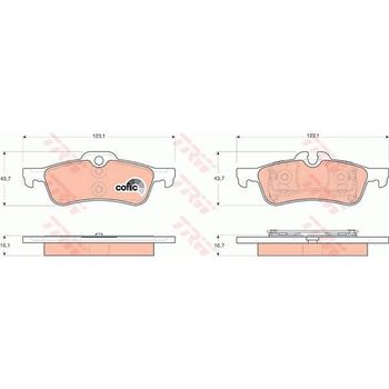 4 Pastillas De Freno Gdb1561