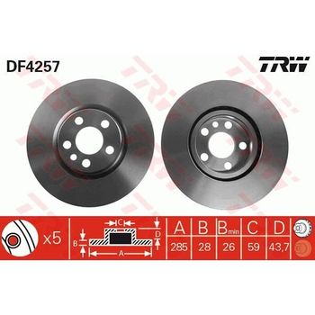 2 Discos De Freno Df4257