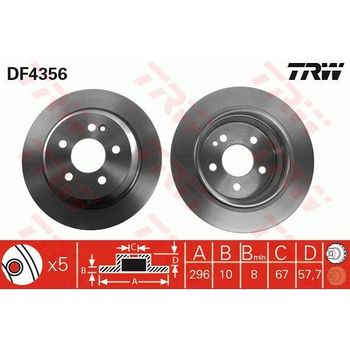 2 Discos De Freno Df4356