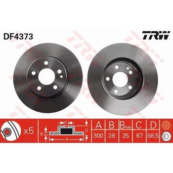 2 Discos De Freno Df4373