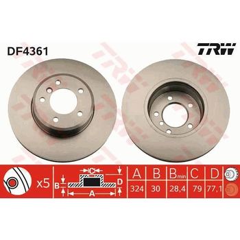 2 Discos De Freno Df4361