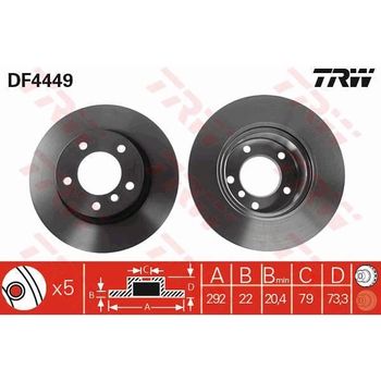 2 Discos De Freno Df4449