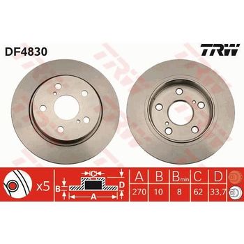 2 Discos De Freno Df4830