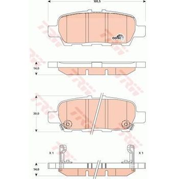 4 Pastillas De Freno Gdb3508