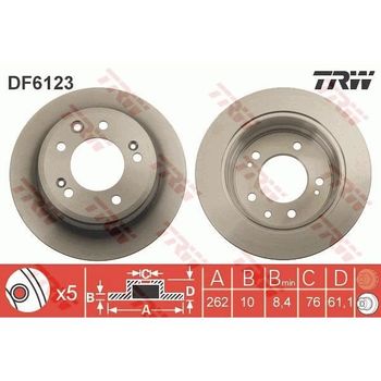 2 Discos De Freno Df6123