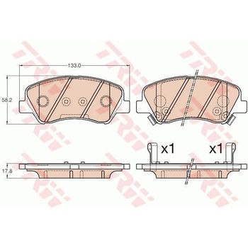 4 Pastillas De Freno Gdb3548