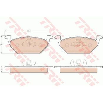 4 Pastillas De Freno Gdb1984