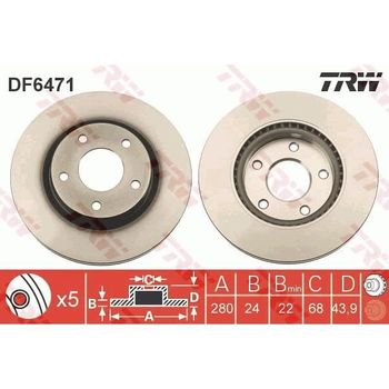 2 Discos De Freno Df6471