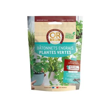 Palitos De Abono Para Plantas Verdes 25 Palos Or Brun