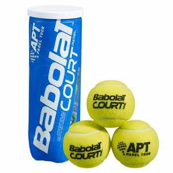 Tecnifibre Padel Team Balls, lata de 3 bolas, amarillo