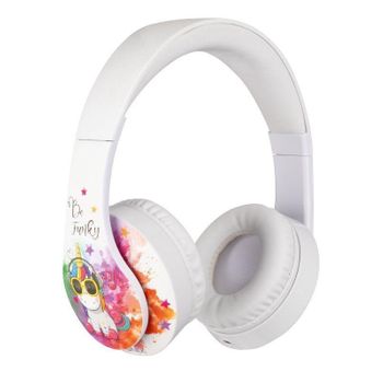 Auriculares Infantiles Gaming Con Micrófono Konix Unik Be Funky/ Jack 3.5/ Blancos