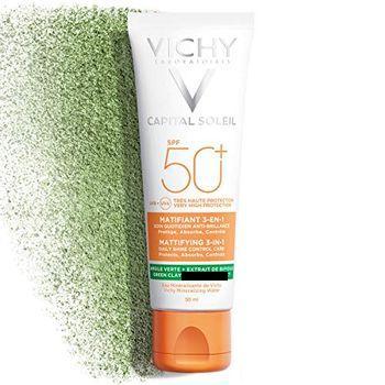 Vichy Capital Soleil - Trattamento Opacizzante Viso 3in1 Effetto Mat Spf+,ml, 50 Mililitro