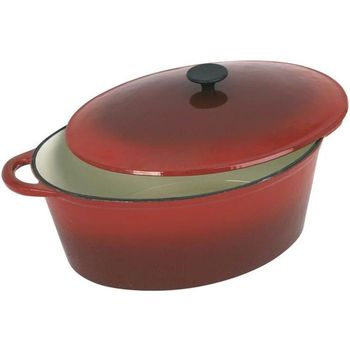 Cacerola L 37 Cm - 9 L - Rojo - Crealys Grand Chef