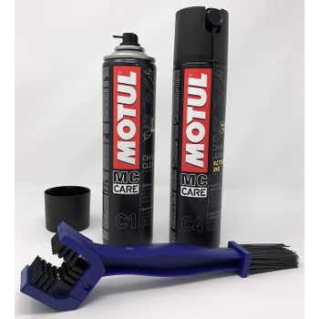 Motul Pack Limpia Cadenas Para Motos Factory Line (c1+c4+ Cepillo)